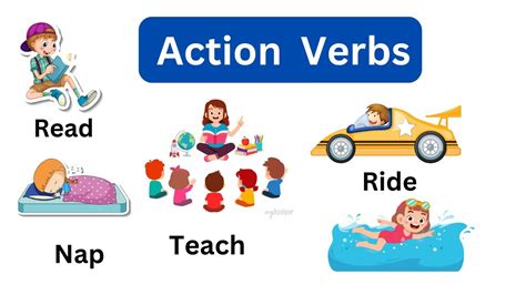 61 Action Verbs Daily Life English Vocabulary With Examples English Action Verbs Phrasal