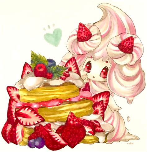 Safebooru Alcremie Alcremie Strawberry Sweet Alcremie Vanilla