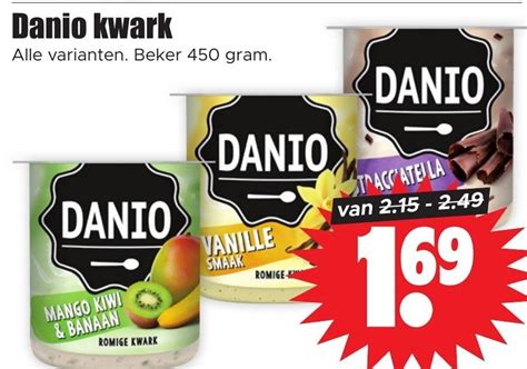 Danio Kwark Alle Varianten Beker 450 Gram Aanbieding Bij Dirk