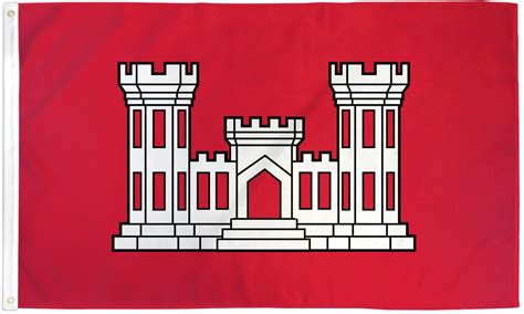 Us Army Corps Of Engineers Flag 3x5ft Officialflagpole