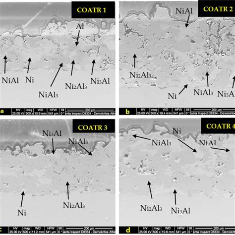 Sem Se Mode Micrographs Of The Cross Sections Of The Coatings Download Scientific Diagram