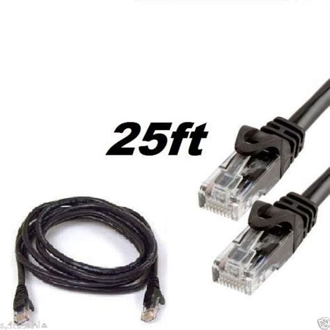 CableVantage 25ft Long Wire Cat 6 Patch Cord, 500mhz Ethernet Network LAN RJ45 UTP - Walmart.com