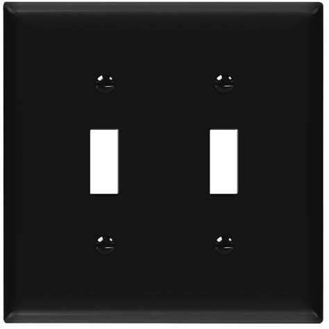 ENERLITES Double Toggle Switch Cover, Two Gang Light Switch Wall Plate