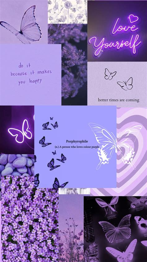 Purple butterfly aesthetic wallpaper | Iphone wallpaper, Galaxy ...