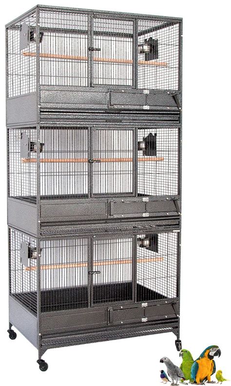 Buy Extra Large Wrought Iron Triple Stacker Parrot Breeder Breeding