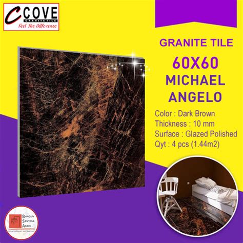 Jual GRANIT 60X60 COVE MICHAEL ANGELO GLAZED POLISHED GRANITE TILE