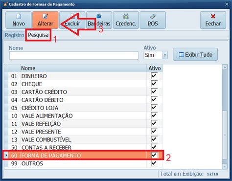 Como Alterar O Cadastro De Uma Forma De Pagamento No Pdv Datacaixa