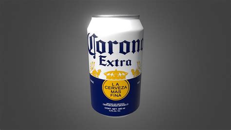 Corona Can Beer 3d Model By Alejandro Gende Alejandrogende