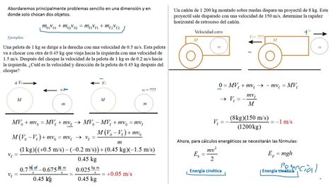 Tsfi Conservación De Energía De Momento Y El Coeficiente De Restitución