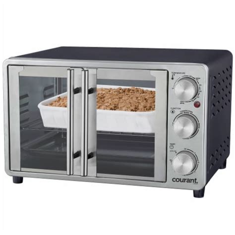 Courant Countertop French Door Convection Toaster Oven And Broiler For