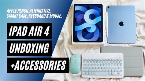 Ipad Air 4 Sky Blue Unboxing And Accessories Indonesia Youtube