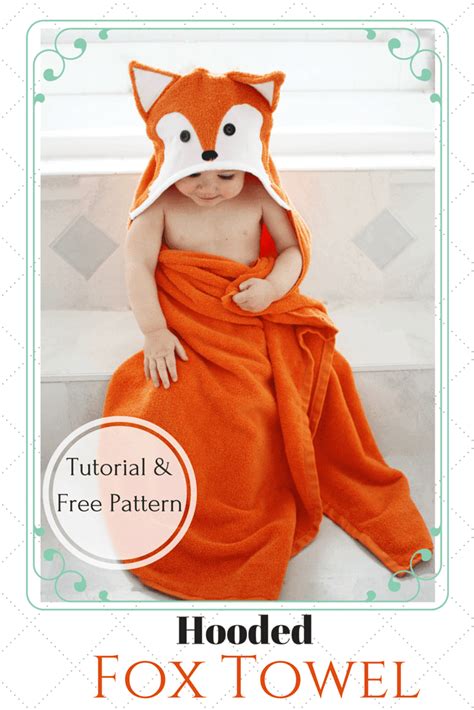 Free Sewing Pattern For Hooded Towel This Is A Great Beginner Project With Only A Few Steps To ...