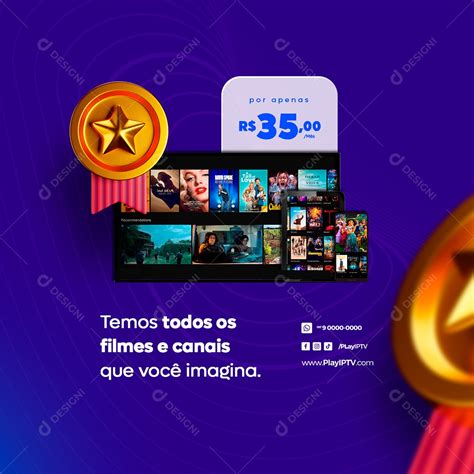 Iptv Temos Todos Os Filmes Canais Que Voc Imagina Social Media Psd