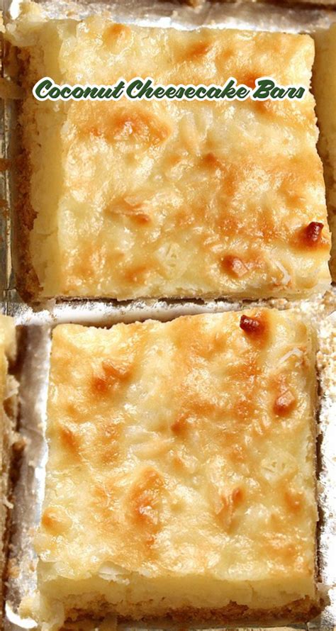 Coconut Cheesecake Bars