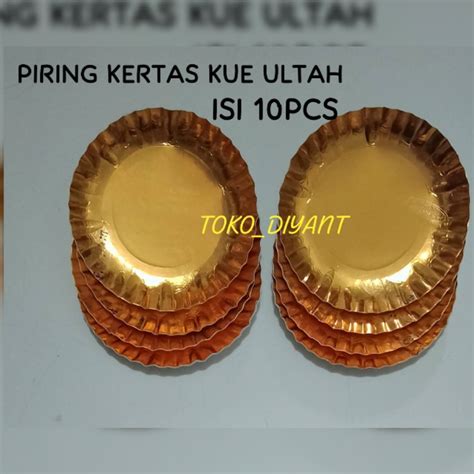 Jual Piring Kue Piring Kue Kertas Kue Warna Gold Paper Plate Piring