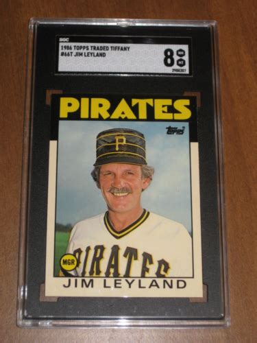 1986 Topps Tiffany 66T Jim Leyland Pittsburgh Pirates HOF Rookie