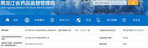 6家药企生产、销售假劣药被罚（含目录） 行业要闻