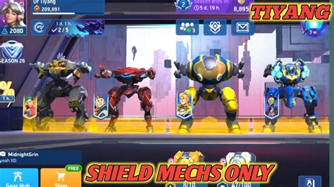 Using Only Shield Mechs Ares Panther Juggernaut Aegis Mech Arena