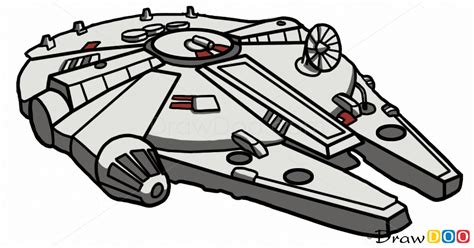 How To Draw Millennium Falcon Star Wars Spaceships How To Draw