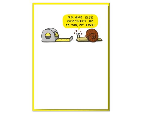 No One Else Measures Up To You My Love Funny Cute Anniversary Card