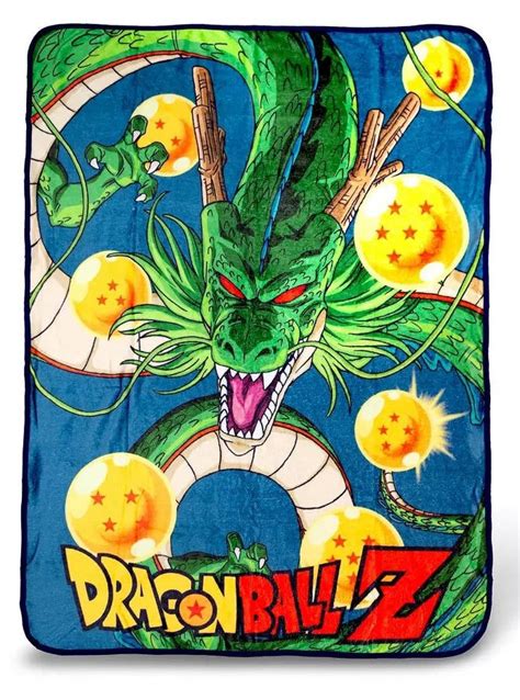 Dragon Ball Z Shenron Dragon Balls Fleece Throw Blanket Kiss Anime