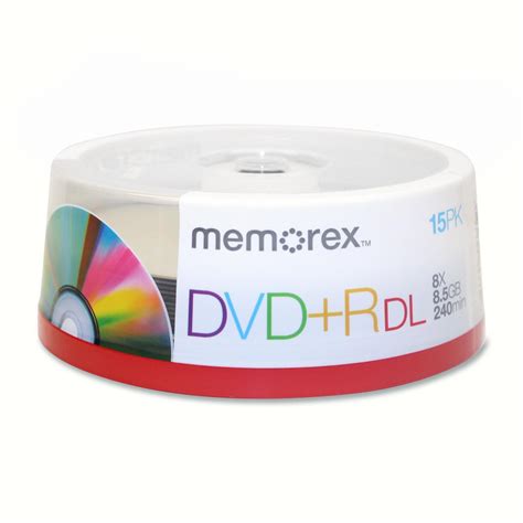 Best Buy Memorex DVD Recordable Media DVD R DL 8x 8 50 GB 15 Pack