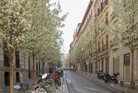 Calles de madrid en primavera madrid españa marzo 2021 la calle arenal