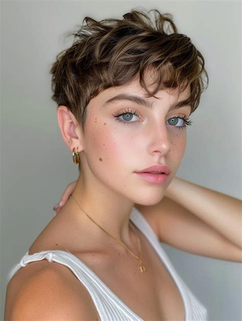2024 S Top Short Summer Hairstyles Cute Curly Blonde And Brunette Trends Edgy Short Hair