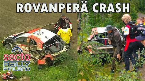 Kalle Rovanperä Crash WRC Secto Rally Finland 2023 SS8 Highlights