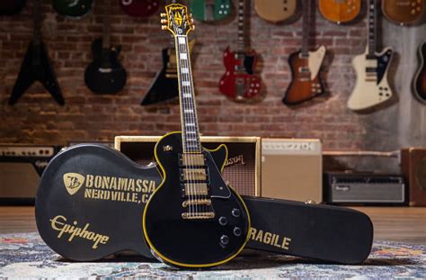 Epiphone Joe Bonamassa Les Paul Custom Black Beauty Demo Want To Hear How The New Epiphone Joe