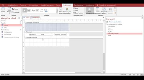 lek10 Formularz ciągły w programie MS Access YouTube