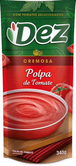 Polpa De Tomate Dez 340g Dez Alimentos