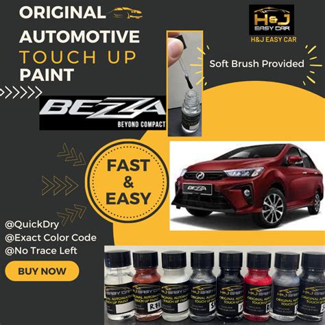 Perodua Bezza Automotive Original Color Code Touch Up Paint 10ml Shopee Malaysia