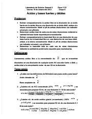 Practica 9acidos Y Bases Fuertes Y Debiles Pdf Laboratorio Laborato