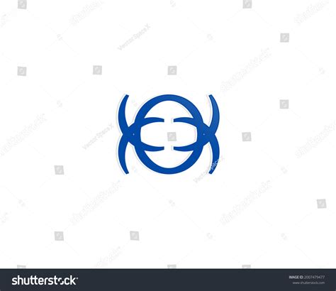 Blue Circle Vector Brand Logo Design Stock Vector (Royalty Free ...