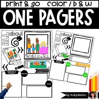 Book Character one pager | Book Character Report Response use with any book