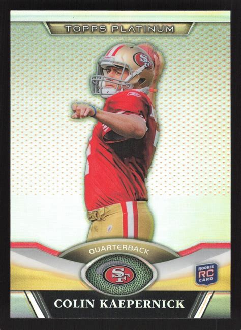 2011 Colin Kaepernick Topps Platinum Rookie 59 San Francisco 49ers