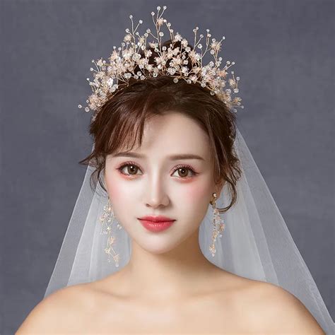 Hot Luxury Nupcial Tiaras Tocados Para Bodas Coronas Joyas Off