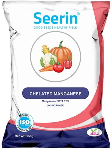 White Powder Seerin 12 Edta Chelated Manganese Packaging Size 1 Kg