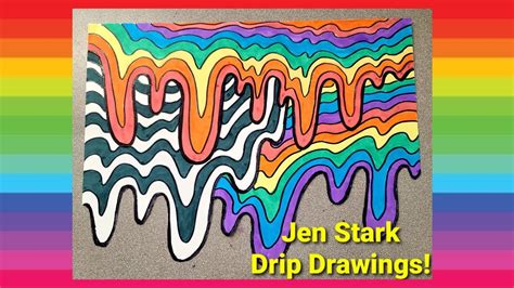 Jen Stark Drip Drawing In 2022 Jen Stark Stark Drawings