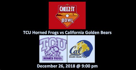 Cheez It Bowl Preview Top Tcu Vs California Betting Picks And Tips