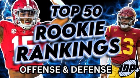 Just Released Top 50 Offense And Idp Rookie Rankings Idp