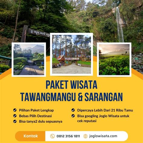 Paket Wisata Tawangmangu Sarangan Terbaru Joglo Wisata