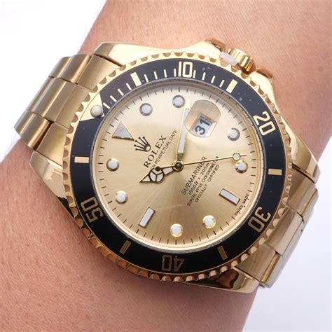 Jual Jam Tangan Pria Rolex Submariner Rantai Gold Hargajam Cowok