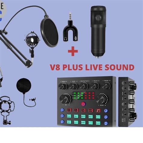 Jual Terkini Bm Full Set Paket Recording Microphone Mic Condenser