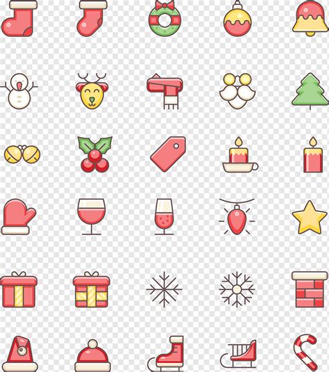 Christmas Icon Set Png Pngwing