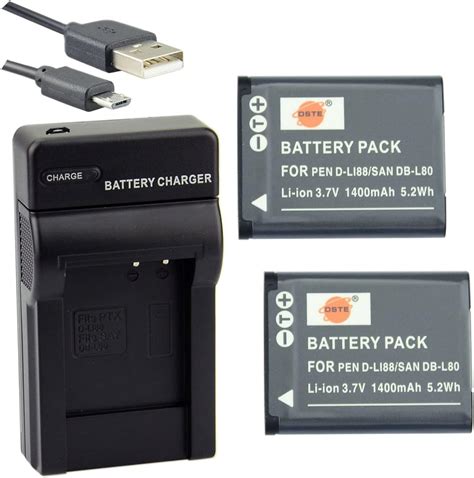 Dste D Li Li Ion Battery Pack And Micro Usb Charger Suit For