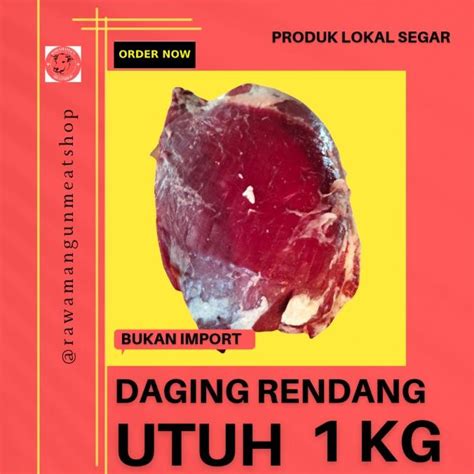 Jual BEEF PREMIUM DAGING RENDANG UTUH 1 KG FSDGDF252 Shopee Indonesia