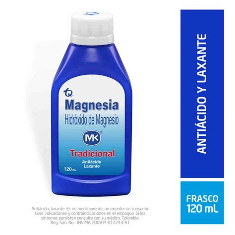 Droguería La Economía magnesia mk tradicional suspension frasco x 120 ml