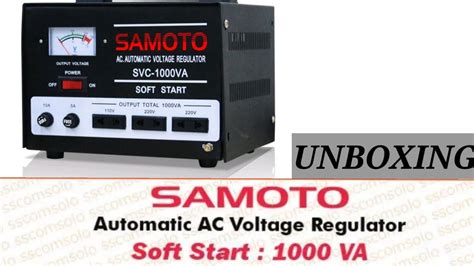 Stavolt Listrik SMT SVC AVR Stabilizer Samoto 1000 VA Stabiliser 1000N